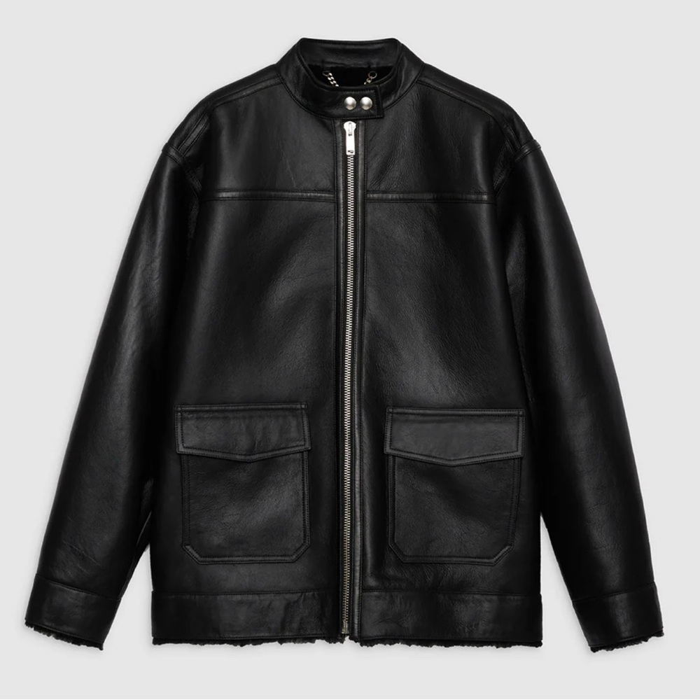 Anine Bing Henry Leather Jacket - Picture 3 of 12